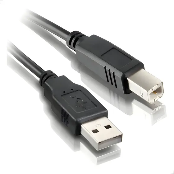 Cabo Usb 2.0 Impressora Universal Tipo B 1.5 Metros Hp Epson Canon Elgin Scanner Padrão - Loja Gudeltec