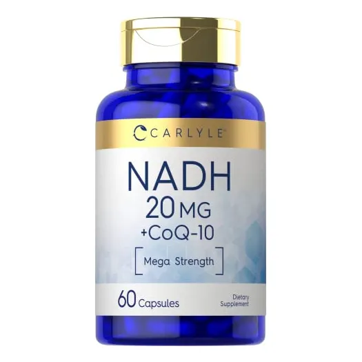 Suplemento Carlyle Nadh 20 mg con CoQ10 60 cápsulas
