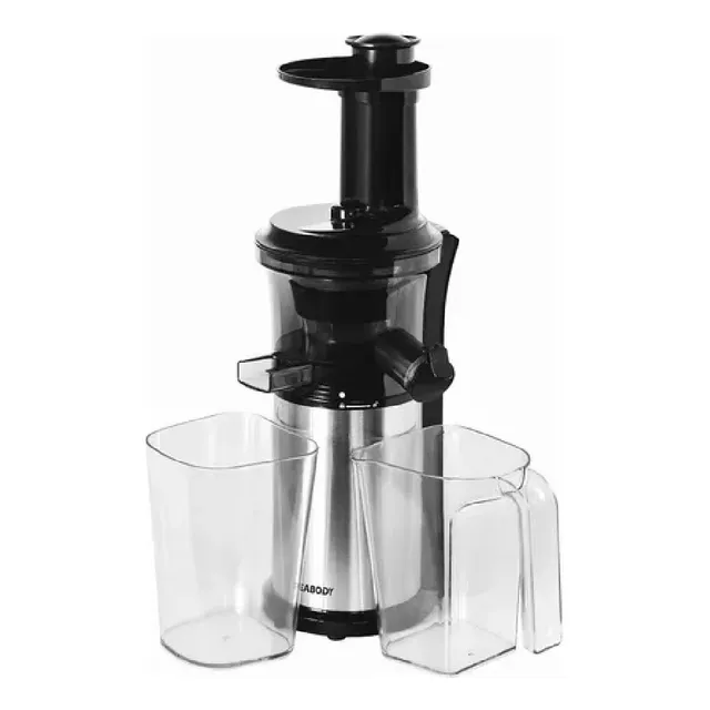 Juguera Slow Juicer 200w Peabody - 2 Jarras 1 Lts - Acero 3c