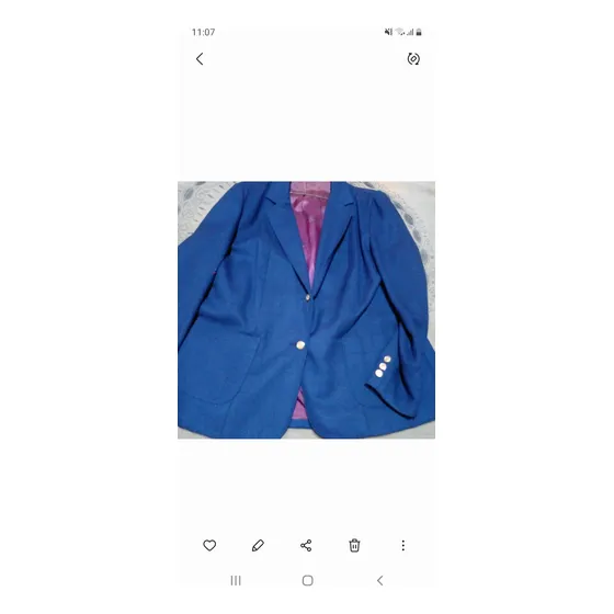 Chaqueta Ejecutivo Color Azul Marino Damas Talla 38 Usado