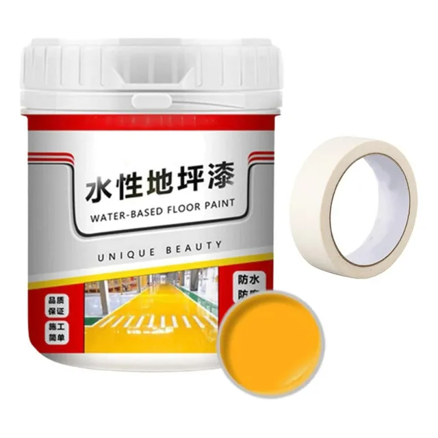 Pintura De Suelo Impermeable De Resina De Seda Dorada (500g)