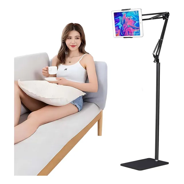 Soporte Suelo Tablet Pedestal Flexible Celular Suelo 360°