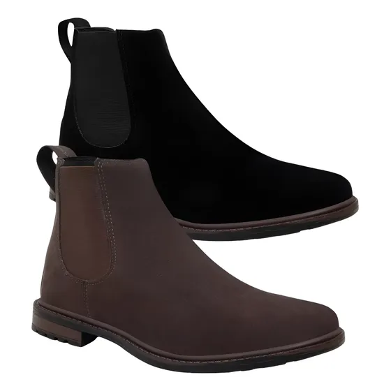 Combo 2 Botas Chelsea Masculina Coturno Country Botina Moda