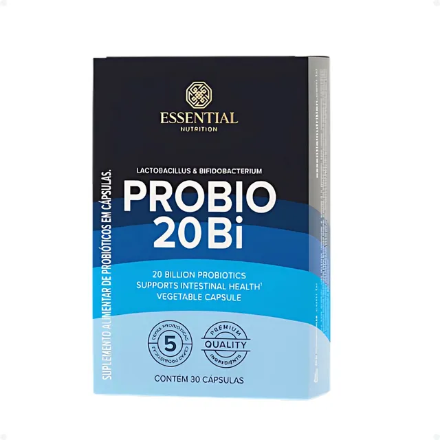Probiótico Probio 20 Bilhoes 30caps Essential Original Nfe