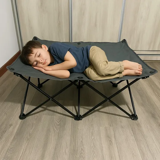 Cama Catre Plegable Niño 120x62 Cm Aluminio Portatil Dormir