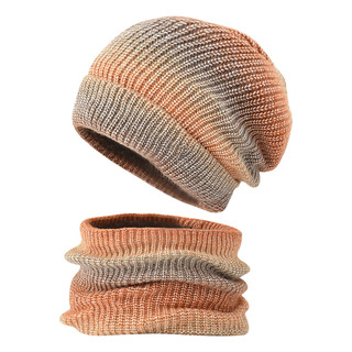 Gorro De Lana H Winter De Color Degradado Con Orejas Gruesas Gorro De Lana H Winter De Color Degradado Con Orejas Gruesas