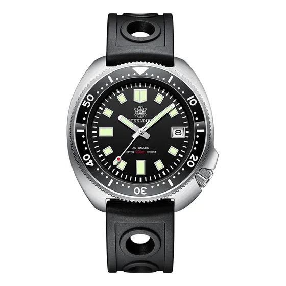 Relógio Automático Steeldive 1970 Seiko Nh35 Diver 200m 44mm