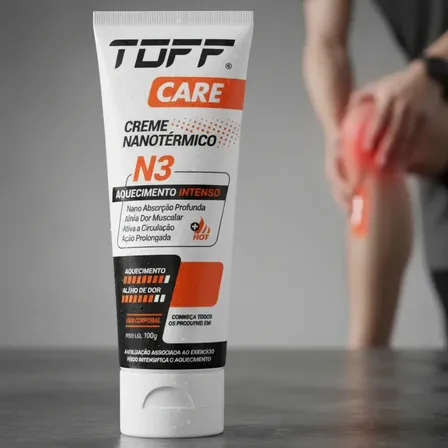 Creme Toff Dores Musculares Intensa N3 100g Fragrância TOFF N3 - Aquecimento Intenso Pomada massageadora Gel Care Alívio Dor