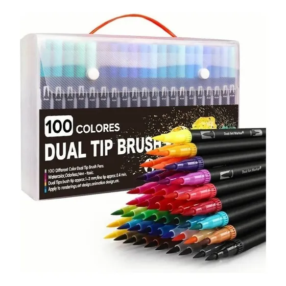 Rotuladores Punta Pincel Doble Iforu 100 Color