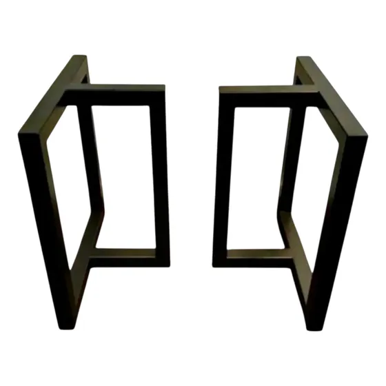 Patas Base Hierro Mesa Mesón Industrial Modelo T 80/40