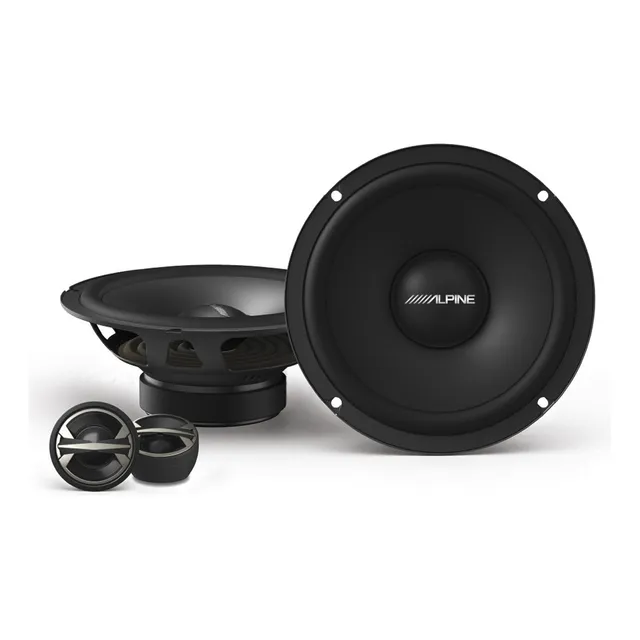 Kit De Bocinas Alpine 6.5 El-e65c Altavoces Coaxiales 2 Vías Color Negro