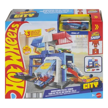Hot Wheels Pista De Juguete Torre De Policía Multicolor