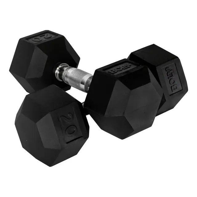 Par Mancuerna Hexagonal Revestimiento Goma Libra Equipo Casa