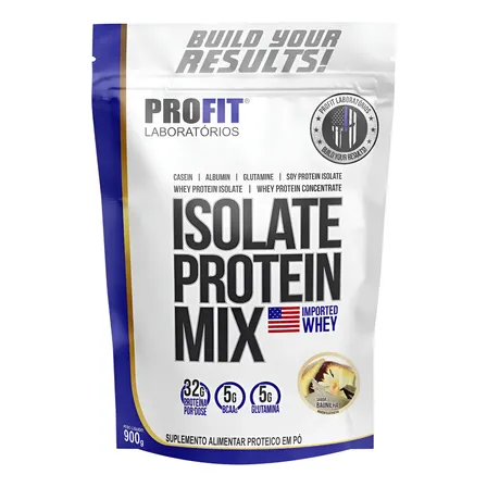 Isolate Protein Mix Whey Isolado Bcaa Glutamina Profit Labs