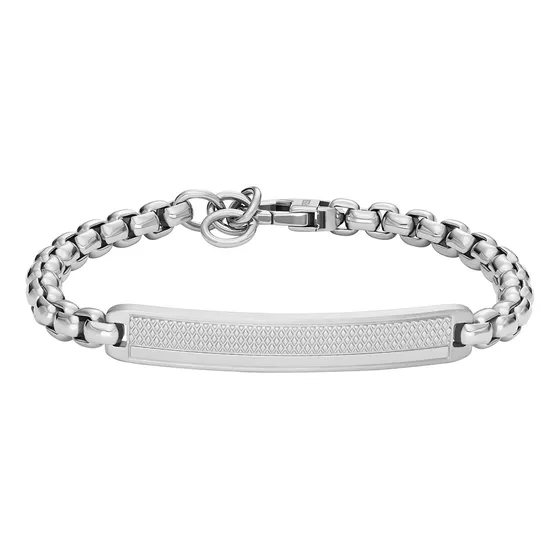 Pulsera Fossil  Jf04767040 Plateado Hombre