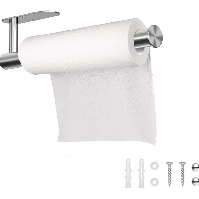 Soporte De Acero Inox. Para Papel Toalla Grande