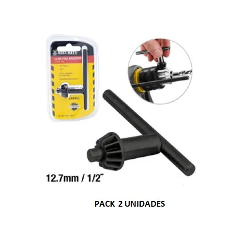 Llave Para Mandril Taladro 1/2 Pack 2 Unidades
