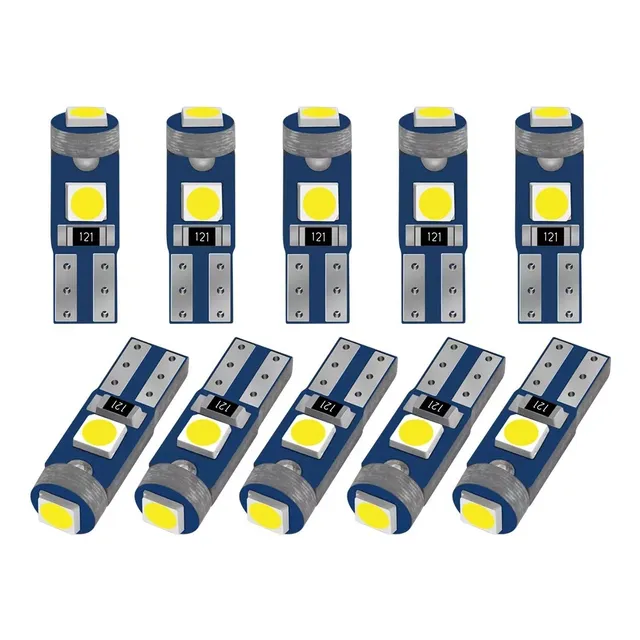 10 Ampolleta T5 W3w W1.2w Led Cola De Pescado Tablero Canbus