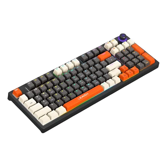 Teclado Mecanico H96 Leaven Rgb Switch Rojo Inalambrico