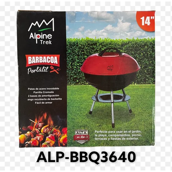 Parrillera A Carbon 14pulgadas Portatil Asador Barbacoa Gril