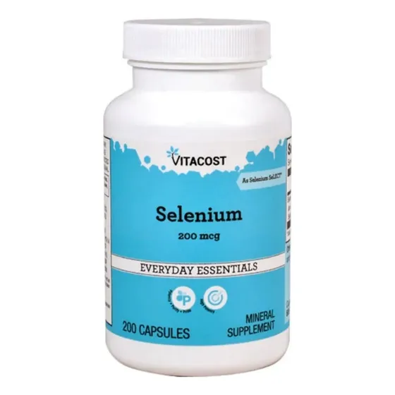 Selenio Vitacost 200mcg 200 Caps Importado Em Estoque No Br Sem Sabor