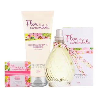 Combo Flor De Carambola FragrĂąncia + Hidratante + Sabonete Combo Flor De Carambola FragrĂąncia + Hidratante + Sabonete