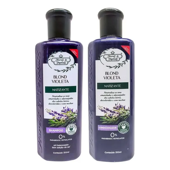 Shampoo + Condicionador Flores E Vegetais Matizante
