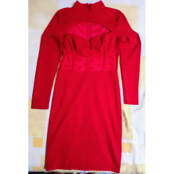 Sexi Vestido Rojo Para Dama Talla S