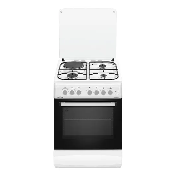 Cocina Enxuta 3+1 Combinada Blanca Cenx 5646 W 60x60 Albion