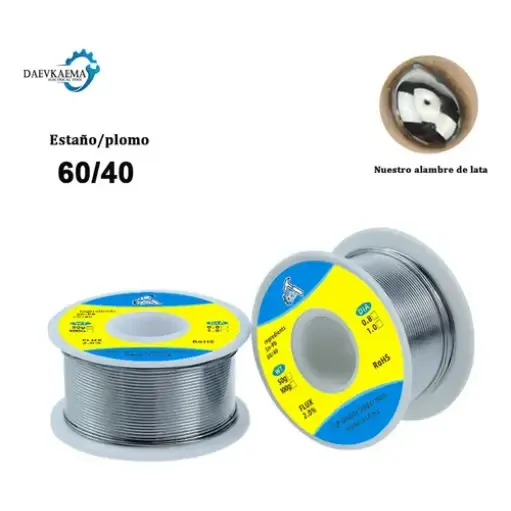 Rollo De Soldadura 50 Grs Aleación 40/60 Estano/plomo 1 Mm