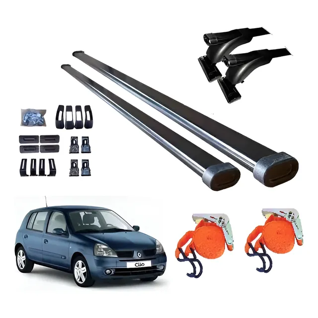 Barras Porta Equipaje Renault Clio + Cintas De Amarre Traca