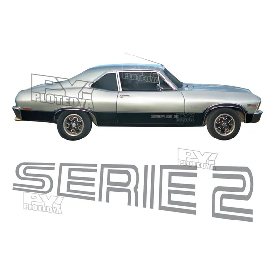 3 Calcos Puertas Y Baul Chevy 1978 Serie 2 Plantilla Pintor 