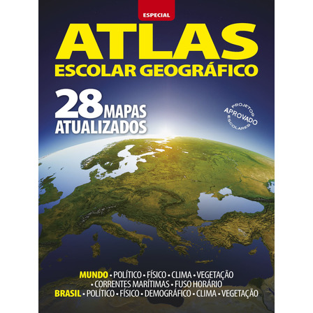 Atlas Escolar Geográfico - Especial - 28 Mapas Atualizados Atlas Escolar Geográfico - Especial - 28 Mapas Atualizados