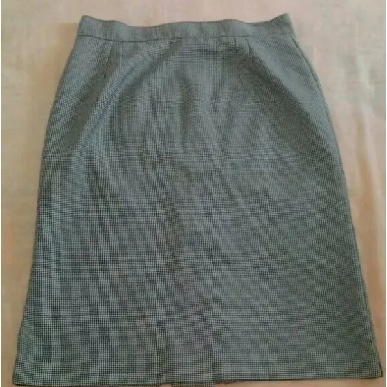 Faldas Largas De Dama Talla Plus Xl / Xxxl Negra Y A Cuadros