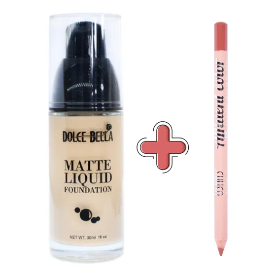 Base Dolce Bella Acabado Matte + Lip Liner