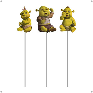 Kit 50 Toppers Para Doce Decorada Shrek Kit 50 Toppers Para Doce Decorada Shrek