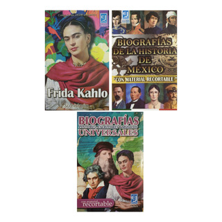 Frida Kahlo + BiografĂas Historia Y Universales - 3 Libros Frida Kahlo + BiografĂas Historia Y Universales - 3 Libros