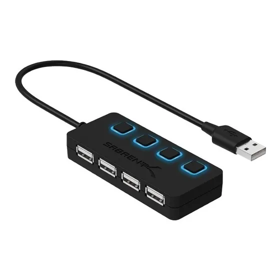 Adaptador Multipuerto Hub Usb 2.0 4 Puertos