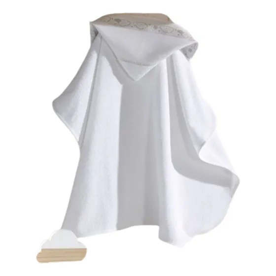 Toalla De Bebé Dohler Capucha Color Blanco