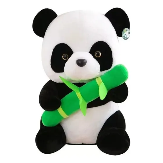 Peluche De Oso Panda Bambú 40cm Para Niños Suave
