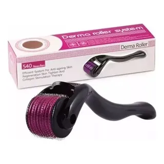 Dermaroller Microagulhamento 540 Agulhas 2mm Rosto Corpo Barba