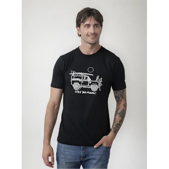Remera Hombre Estampada Serigrafía 3d Jeep Little Jahmaica