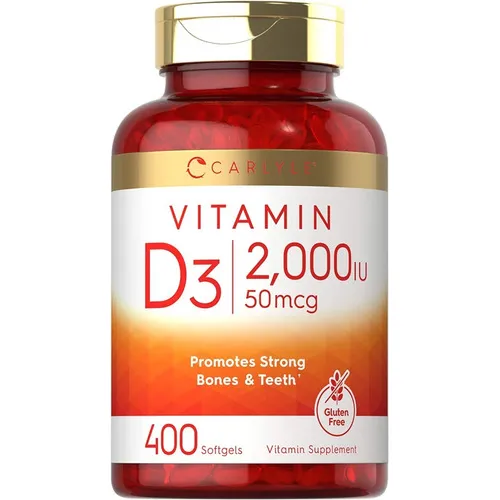Vitamina D3 Softgels Natural 2,000iu 400 Tabletas Eg D92 Sabor Nd