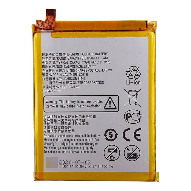Bateria Zte Li3931t44p8h806139 Blade A51 / V9 / V10 Vita