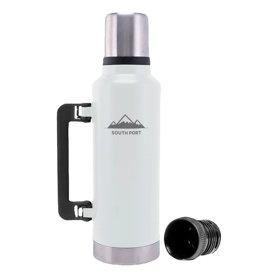 Termo de acero inoxidable South Port TERMO07X 1.3L blanco