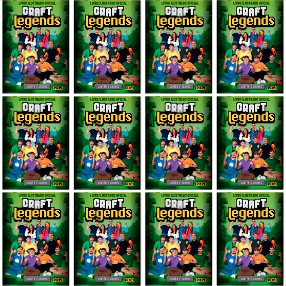 Craft Legends | Pack Com 20 Envelopes 100 Figurinhas Personagem Figurinhas Do Álbum Craft Legends