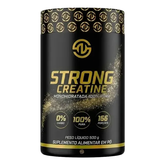 Creatina 500g Monohidratada 100% Pura - Strong Now Labs Sem