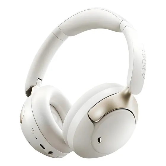 Audífonos Inalámbricos QCY H3 Pro Cancelación Activa de Ruido 50dB Audio certificado Hi-Res y LDAC 55 horas de reproducción Bluetooth 5.4 Conexión Multipunto Audio Espacial 360 Color Blanco