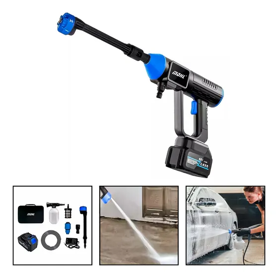 Hidrolavadora Inalámbrica Auto 1700w Recargable 48v Portatil