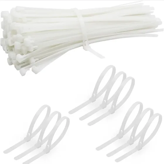 Tirrap Tiewrap De Nylon 3.6mm X 20cm Blanco 100 Unidades